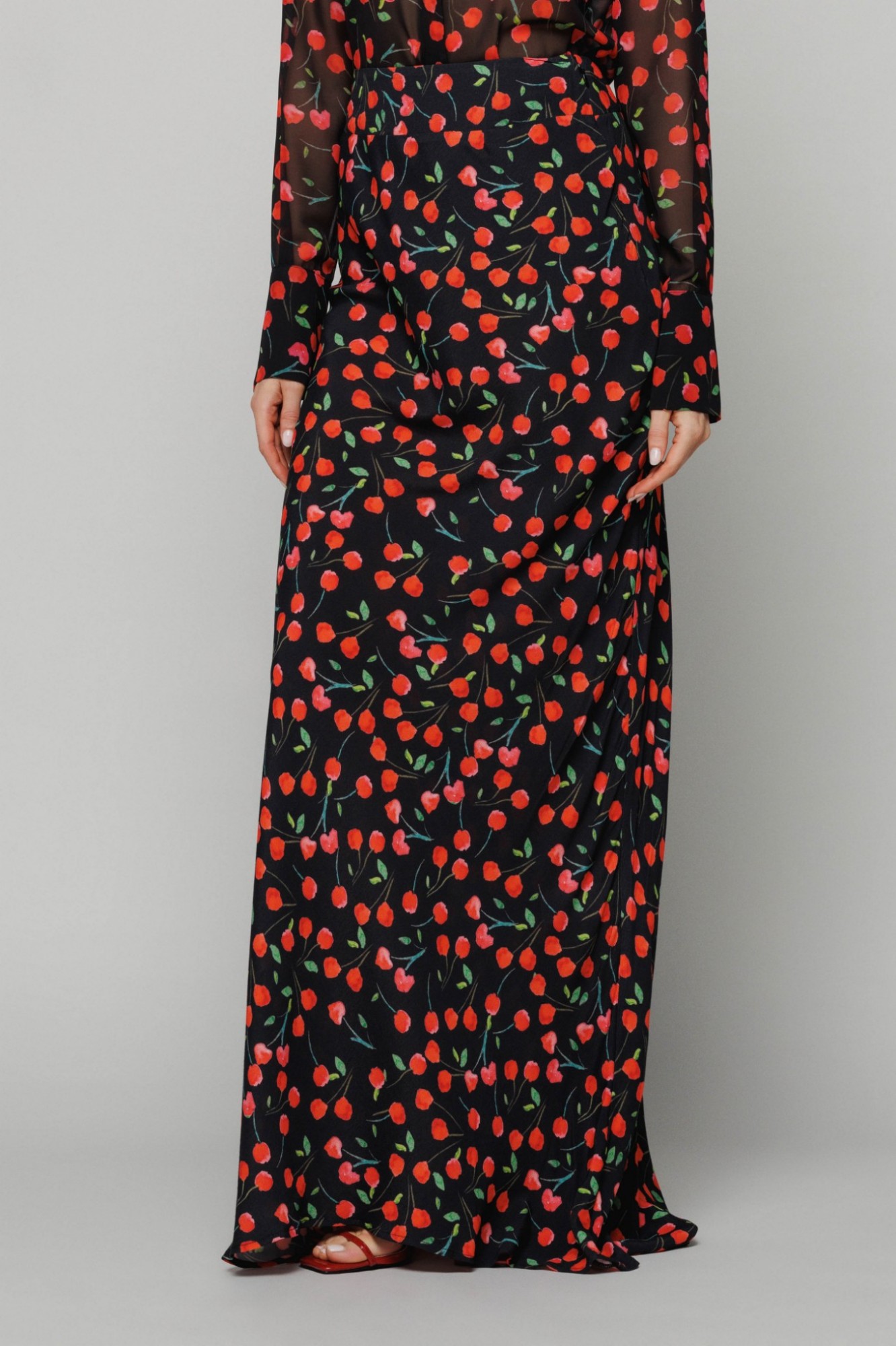 Laurel - gonna lunga svasata • Cerises noir