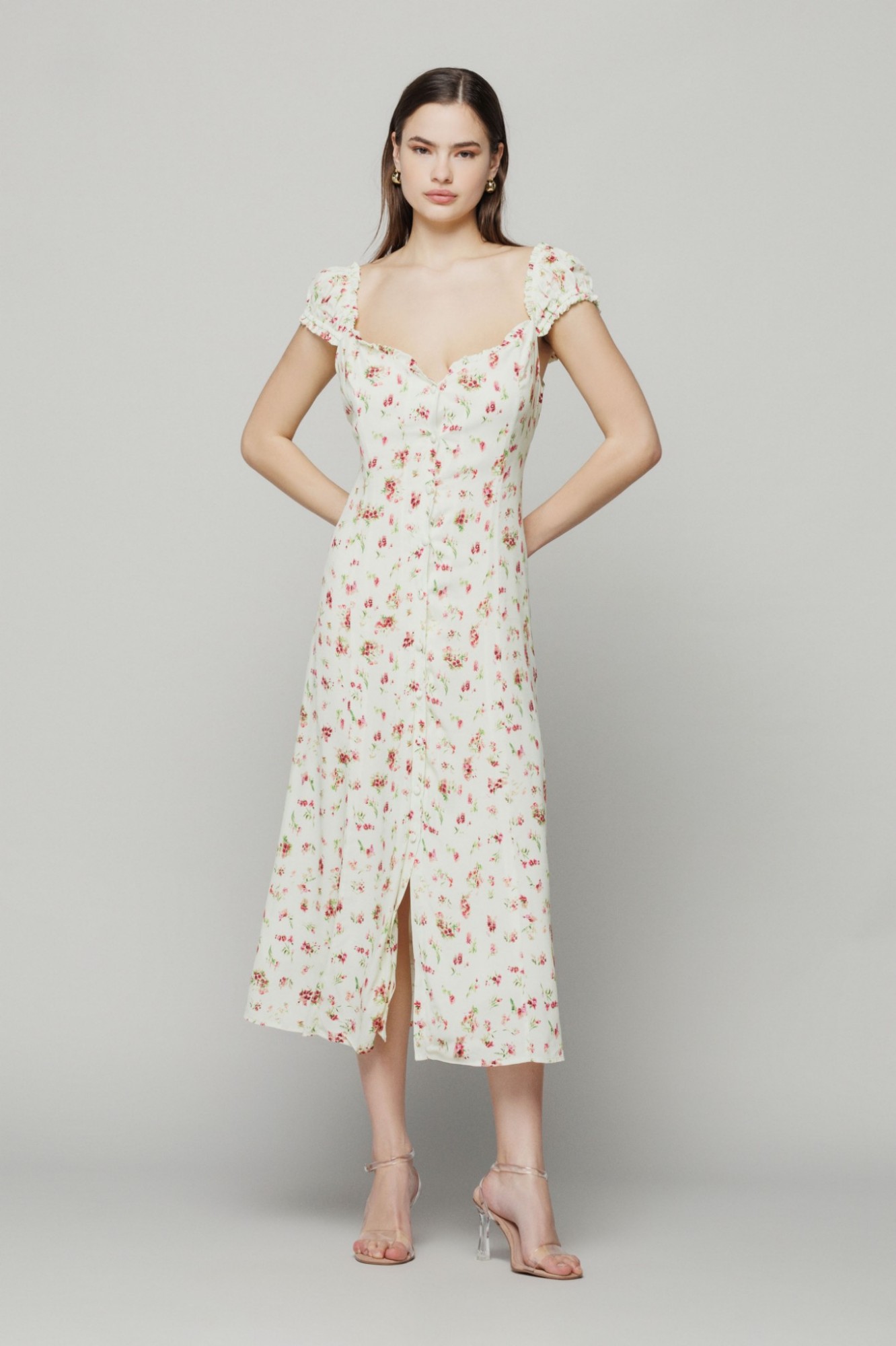 Margaret - abito con abbottonatura frontale • Saint tropez citron