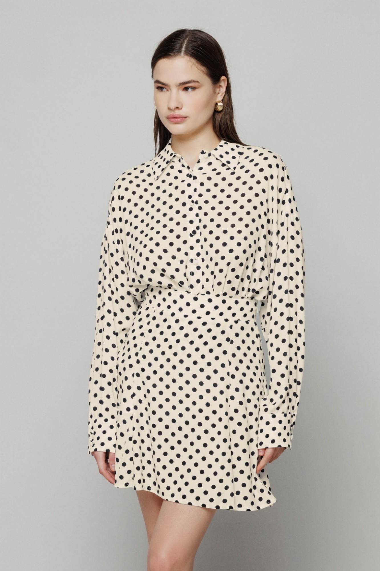 Immagine di Kate - gonna corta svasata • Pois ecru