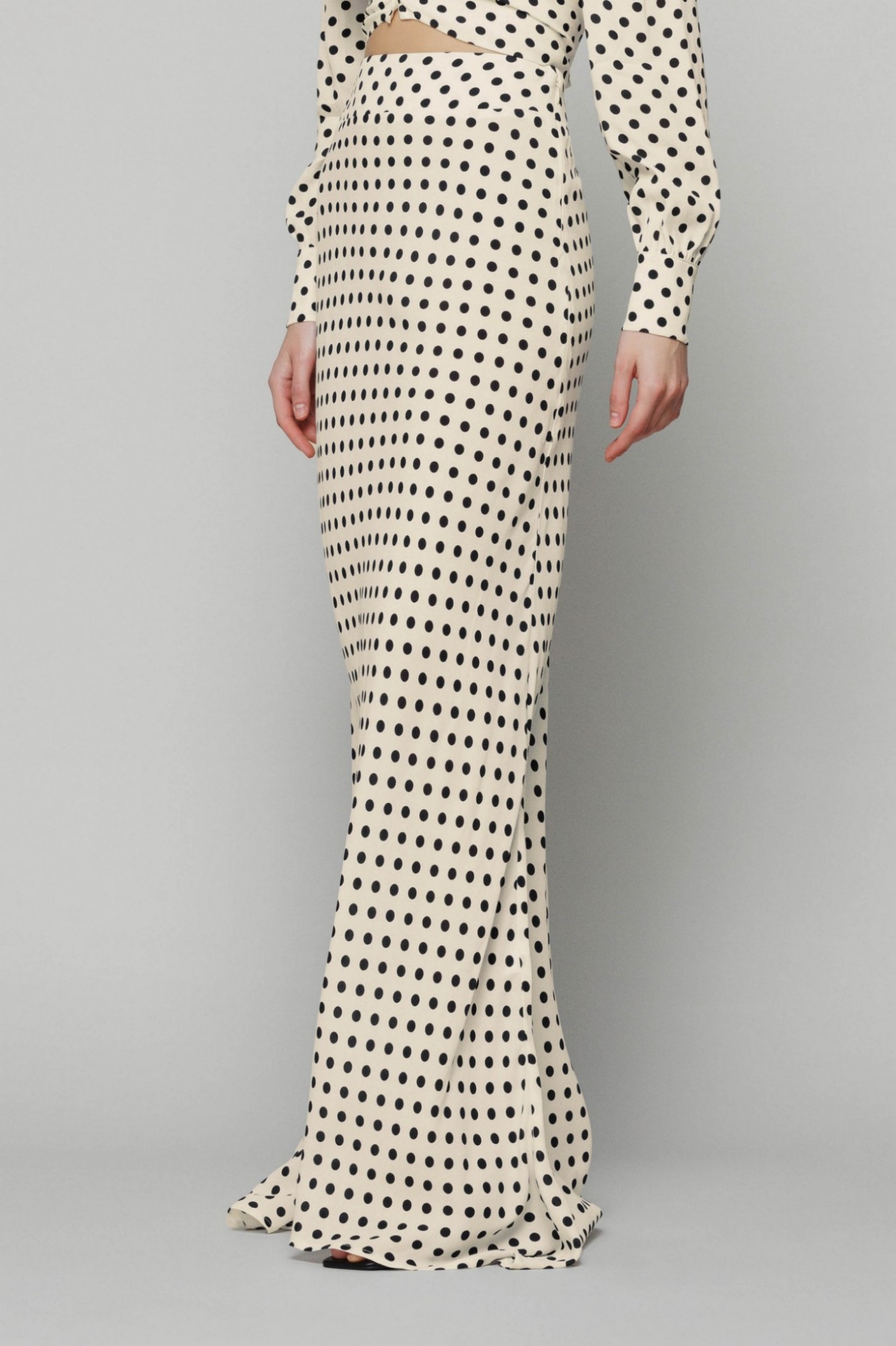 Immagine di Laurel - gonna lunga svasata • Pois ecru