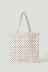 Tote bag a fantasia   • Pois ecru
