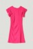 Karin - abito con drappeggio e bottoncini  • Fucsia