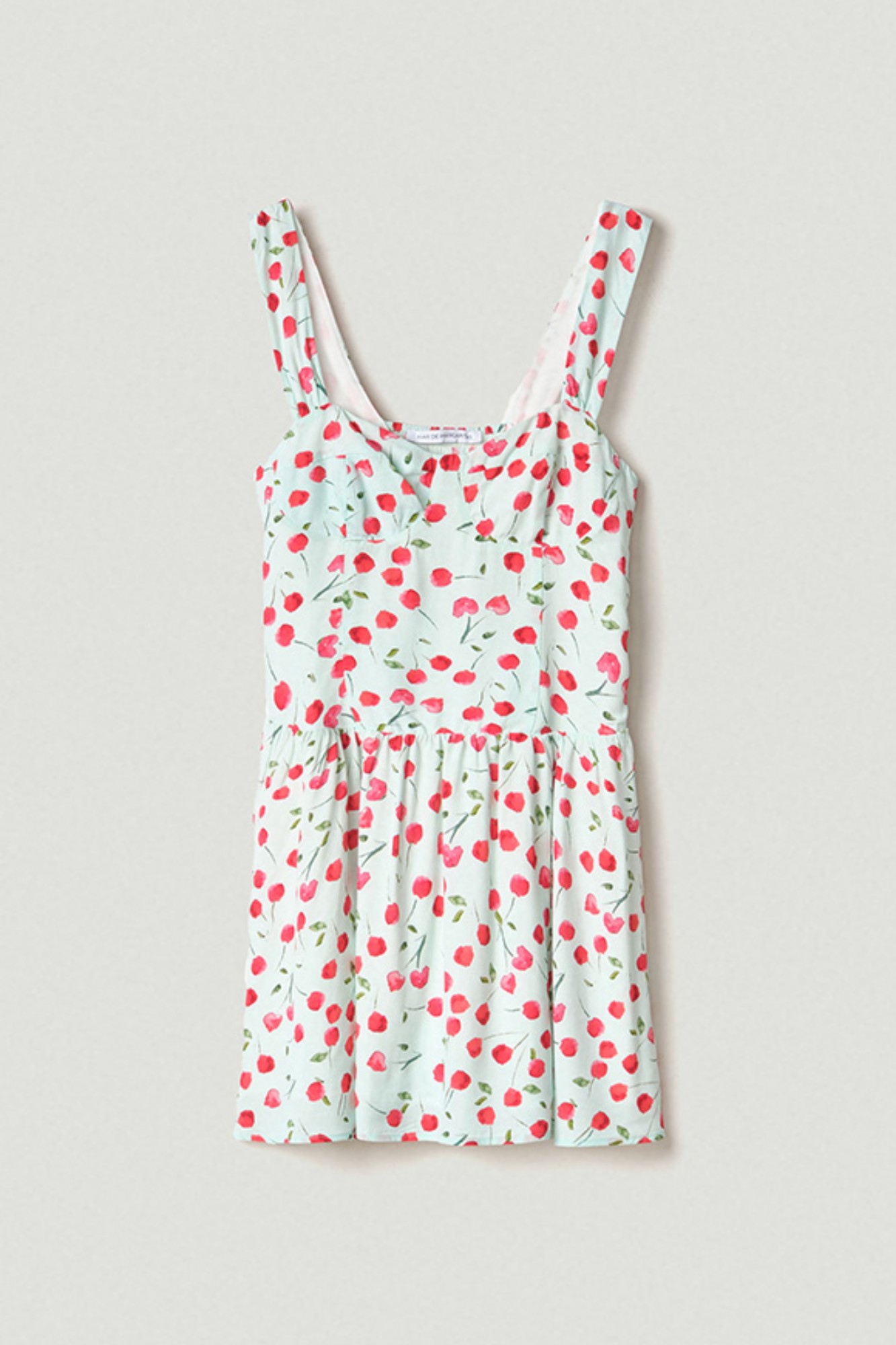 Claire - abito corto con scollo a cuore • Cerises vert