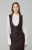 Agata- Gilet Gessato • Moro