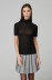 Brenda - Maglia Dolcevita Manica Manica In Maglina • Nero