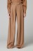 Raquel - Pantalone Ampio Con Pences • Cammello