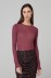 Luce - Maglia Girocollo Manica Lunga In Maglina • Bordeaux