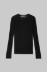 Luce - Maglia Girocollo Manica Lunga In Maglina • Nero