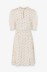 Kimberly - Abito Corto Con Dettaglio Manica E Goccia Sul Davanti In Crepe • Rose Ecru