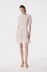 Kimberly - Abito Corto Con Dettaglio Manica E Goccia Sul Davanti In Crepe • Rose Ecru