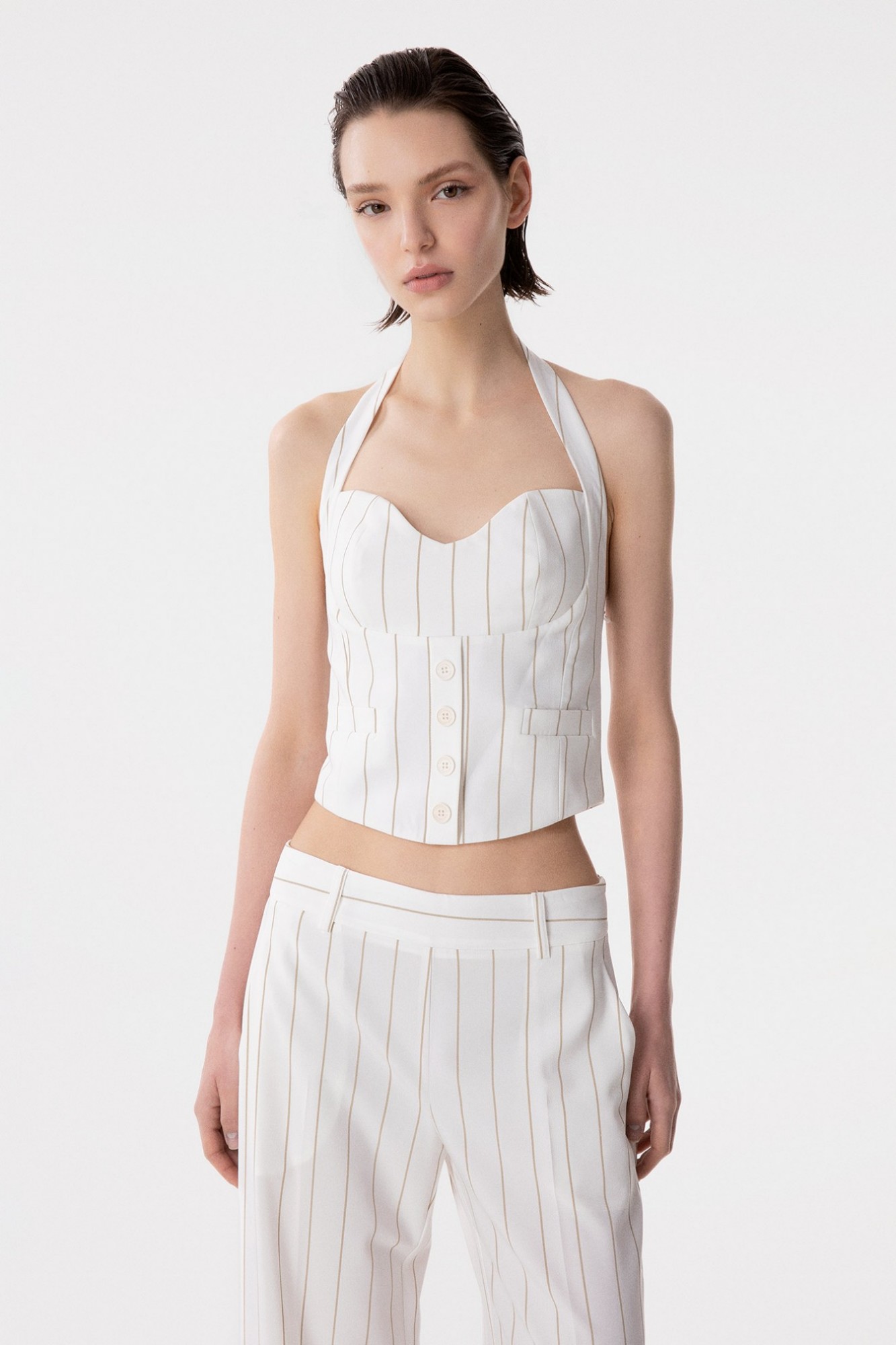 Bonny - Top Confezione Con Bottoncini • Off White